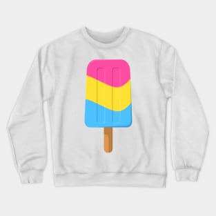 Pansexual Pride Flag Ice Pop Crewneck Sweatshirt